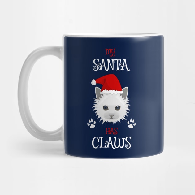 My Santa Has Claws Cat Lover's Cute Christmas by WeirdFlex